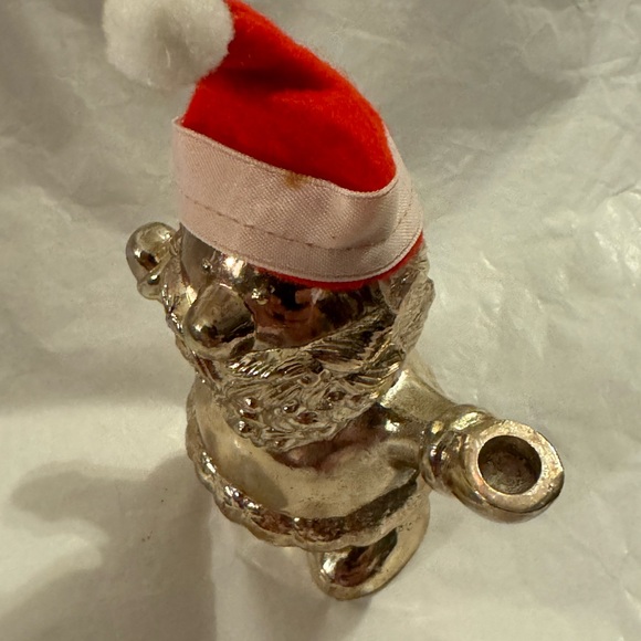 VINTAGE SANTA CANDLE HOLDER METAL JAPAN - Picture 6 of 8